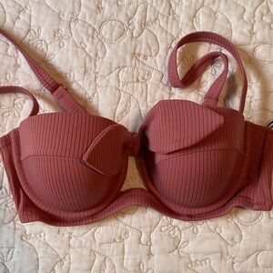 Shade & Shore by Target mauve “vacay” bikini top size 34B NWT